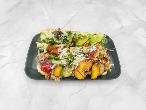 Sandwich Baguette Chicken Gemüse Kebab